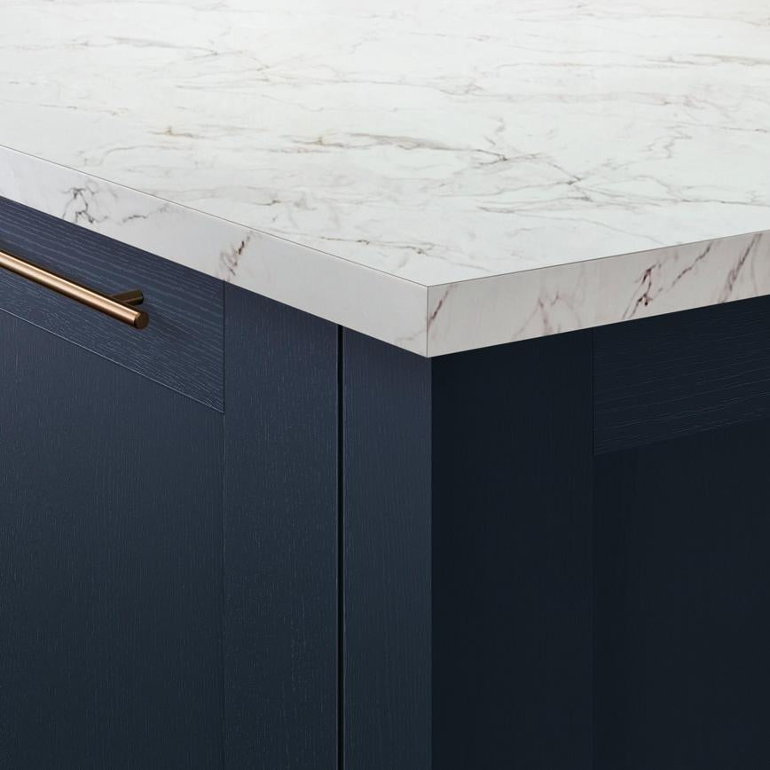 Howdens Calacatta Marble Effect Laminate Kitchen Upstand | 3m x 19mm