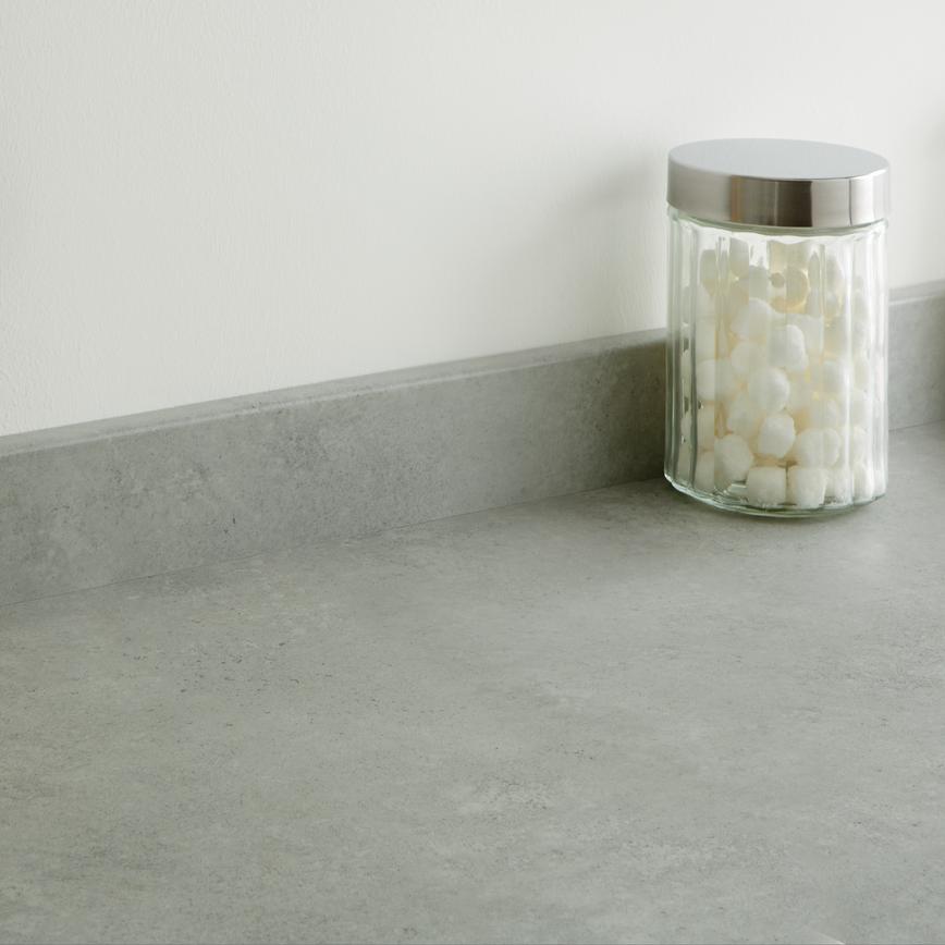 Howdens Light Stone Effect Laminate Kitchen Upstand | 3m x 19mm