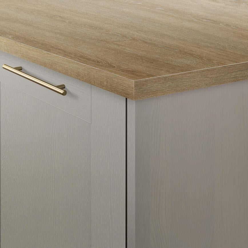 3m x 19mm Linear Oak Effect Laminate Upstand