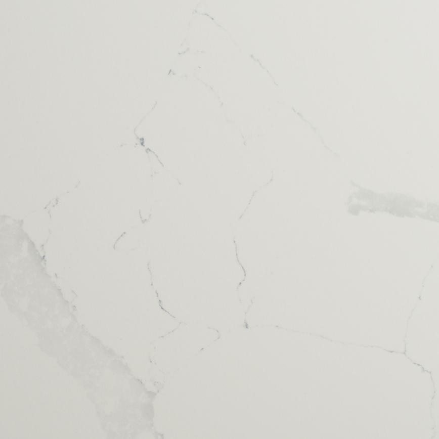 3m x 12mm Square Edge White Marble Effect Compact Laminate Worktop