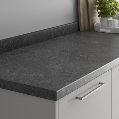 3m/3.6m x 38mm Bullnose Onyx Blackstone Effect Laminate Worktop