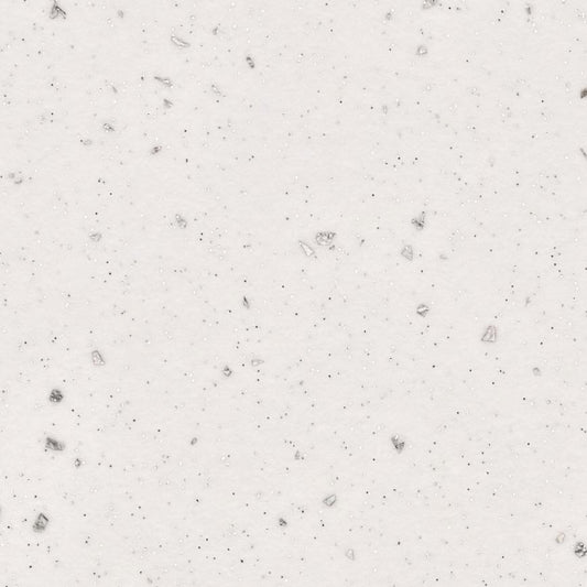 3m x 38mm Square Edge White Sparkle Quartz Effect Laminate Worktop