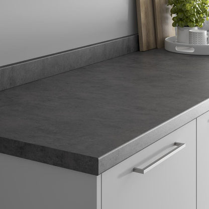 3m x 38mm Square Edge Pure Slate Effect Laminate Worktop