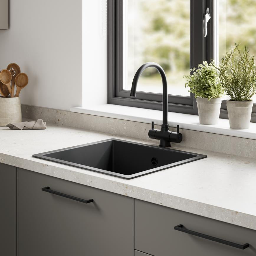 3m x 38mm Square Edge Speckled Stone Effect Laminate Worktop