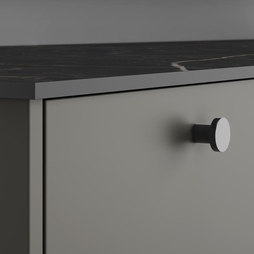 3m x 12mm Square Edge Kintsugi Marble Effect Compact Laminate Worktop