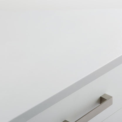 3m x 38mm Bullnose White Laminate Worktop