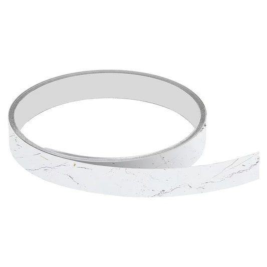 Howdens White & Grey Marble Effect Laminate Worktop Edging Strip | 1.4m x 38mm